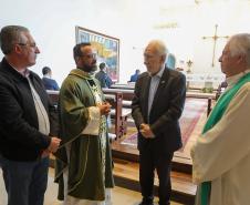 O vice governador Darci Piana participa nesta terca-feira (27), de missa com a Nossa Senhora do Rocio, Padroeira do Paraná