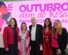 O governador Darci Piana participa nesta quarta-feira (28) do Lançamento do projeto "Paraná Cuida Delas" da Secretaria de Estado da Mulher, Igualdade Racial e Pessoa Idosa do Paraná.
