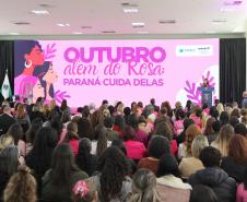 O governador Darci Piana participa nesta quarta-feira (28) do Lançamento do projeto "Paraná Cuida Delas" da Secretaria de Estado da Mulher, Igualdade Racial e Pessoa Idosa do Paraná.
