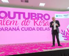 O governador Darci Piana participa nesta quarta-feira (28) do Lançamento do projeto "Paraná Cuida Delas" da Secretaria de Estado da Mulher, Igualdade Racial e Pessoa Idosa do Paraná.