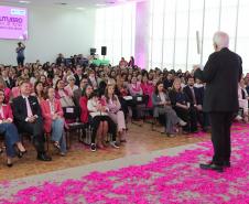 O governador Darci Piana participa nesta quarta-feira (28) do Lançamento do projeto "Paraná Cuida Delas" da Secretaria de Estado da Mulher, Igualdade Racial e Pessoa Idosa do Paraná.