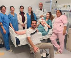 Felipe é o primeiro bebê a nascer na nova maternidade do Hospital Regional de Ivaiporã