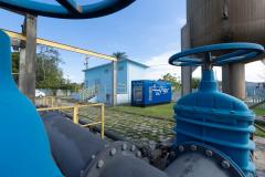 Gerador instalado em estação elevatória de esgoto no Litoral 