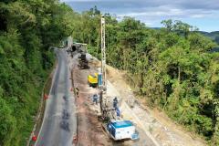 Estrada da Graciosa - obras de recuperação da Estrada da Graciosa, depois dos desmoronamentos causados pelas chuvas