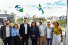 Governador Carlos Massa Ratinhos Junior recebe a Ministra da Cultura Margareth Menezes