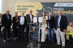 Paraná lança campanha Maio Amarelo com ações educativas e entrega de veículos ao Detran