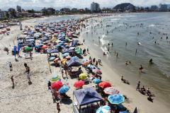 Consumo de água no Litoral foi mais do que o dobro dos dias fora de temporada