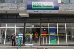 Curitiba, 12 de dezembro de 2022 - Agência do Trabalhador, localizado no centro da capital paranaense. 