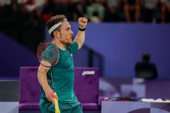 01.09.24 - Jogos Paralímpicos Paris 2024 - Badminton Paralimpico - Vitor Tavares - BRA x FRA, em Arena Porte de la Chapelle. Foto: Ana Patrícia Almeida/CPB @anapatricia.foto