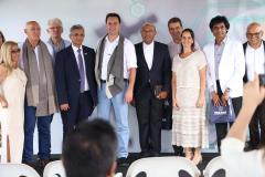 O governador Carlos Massa Ratinho Junior participou nesta sexta-feira (21), em Campina Grande do Sul, na Região Metropolitana de Curitiba, do lançamento da pedra fundamental da primeira fábrica de nanofertilizantes do Brasil.