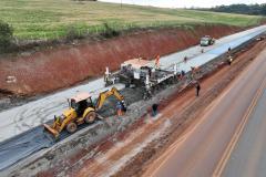 Duplicação em concreto da PRC-466 em Guarapuava alcança 40% de execução