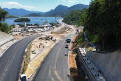 Ponte de Guaratuba inicia revestimento em concreto asfáltico dos acessos