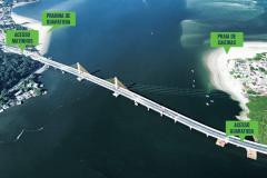 Com previsão de chuva, inauguração da Ponte de Guaratuba é adiada para sexta