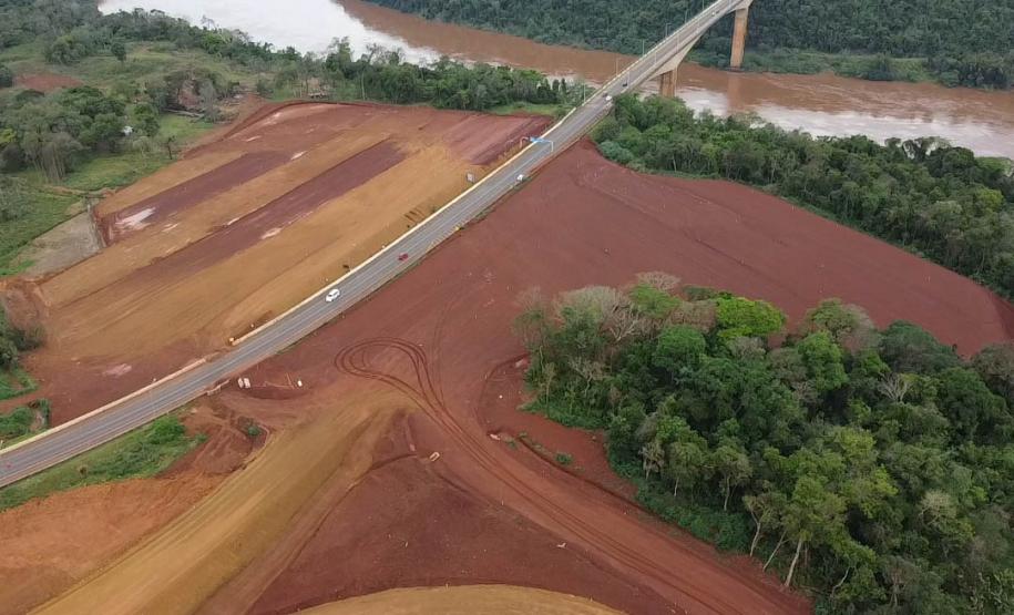 Ponte da Integração em Foz do Iguaçu tem 95,5% das obras concluídas