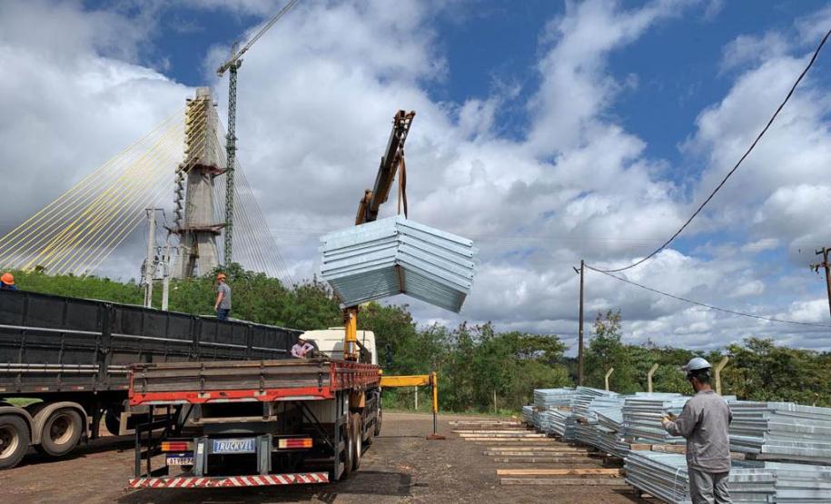 Ponte da Integração em Foz do Iguaçu tem 95,5% das obras concluídas