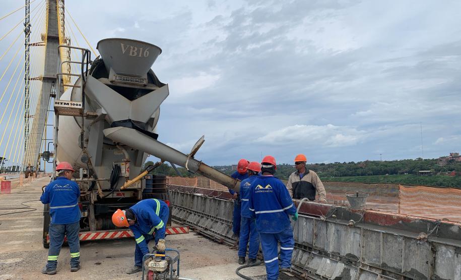 Ponte da Integração em Foz do Iguaçu tem 95,5% das obras concluídas