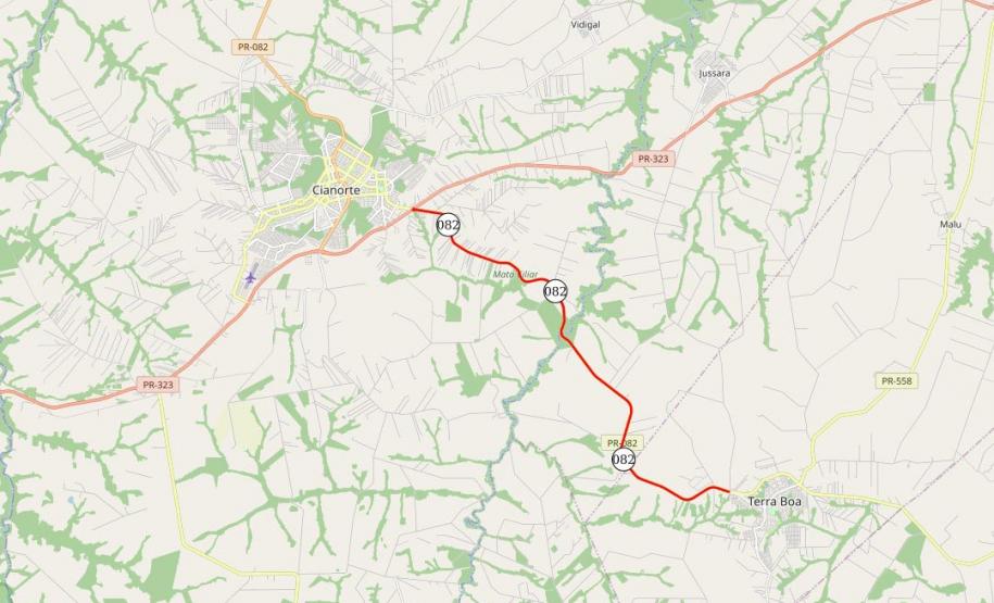 DER conclui obras de conservação entre Cianorte e Terra Boa