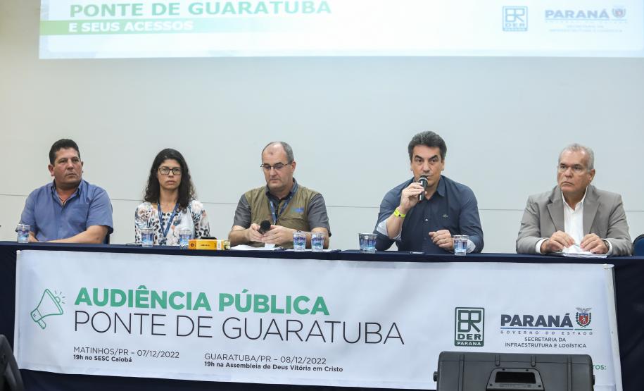 Em audiência pública, Governo debate com população obras da Ponte de Guaratuba