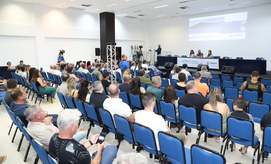 Em audiência pública, Governo debate com população obras da Ponte de Guaratuba