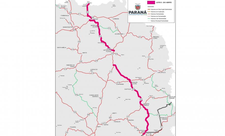 Reforma da PR-092 no Norte Pioneiro terá investimento de R$ 23,3 milhões do Estado