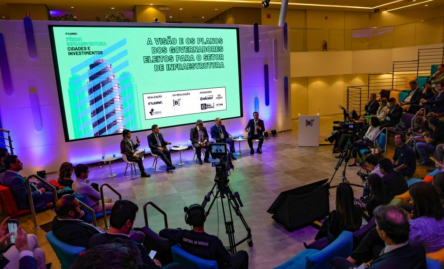 Em São Paulo, governador Ratinho Junior apresenta projetos de infraestrutura a investidores