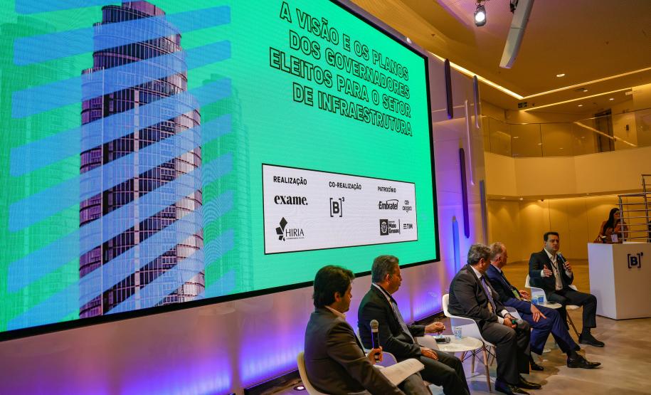 Em São Paulo, governador Ratinho Junior apresenta projetos de infraestrutura a investidores