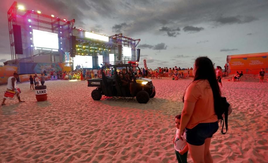 Segurança garante tranquilidade aos veranistas durante os shows do Verão Maior Paraná