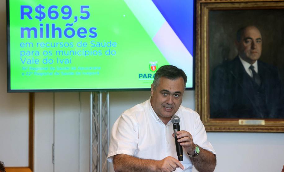 Governo do Estado garante R$ 72,8 milhões para investimentos em saúde no Vale do Ivaí