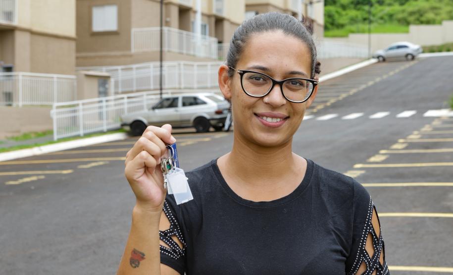 Casa Fácil Paraná ajudou quase 32 mil famílias a realizarem o sonho da casa própria.. Na foto Bianca Aparecida Parreira.