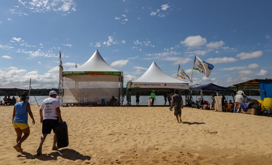 Estado amplia opções de lazer a veranistas que visitam praias de água doce do Noroeste