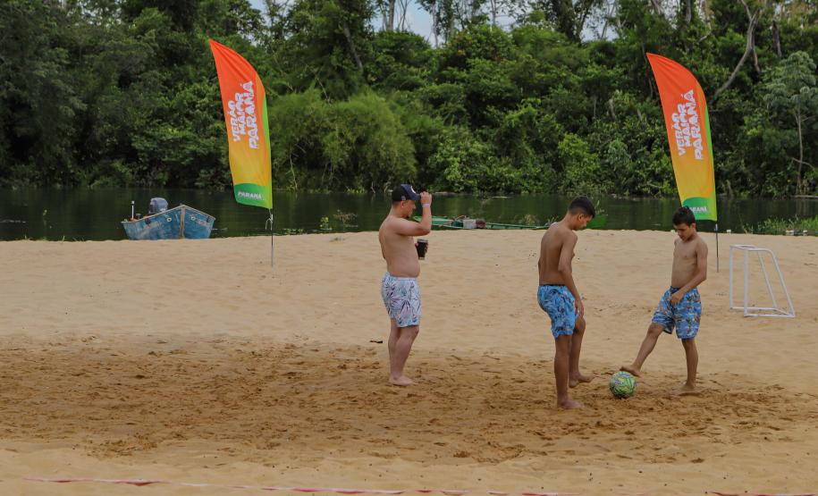 Estado amplia opções de lazer a veranistas que visitam praias de água doce do Noroeste