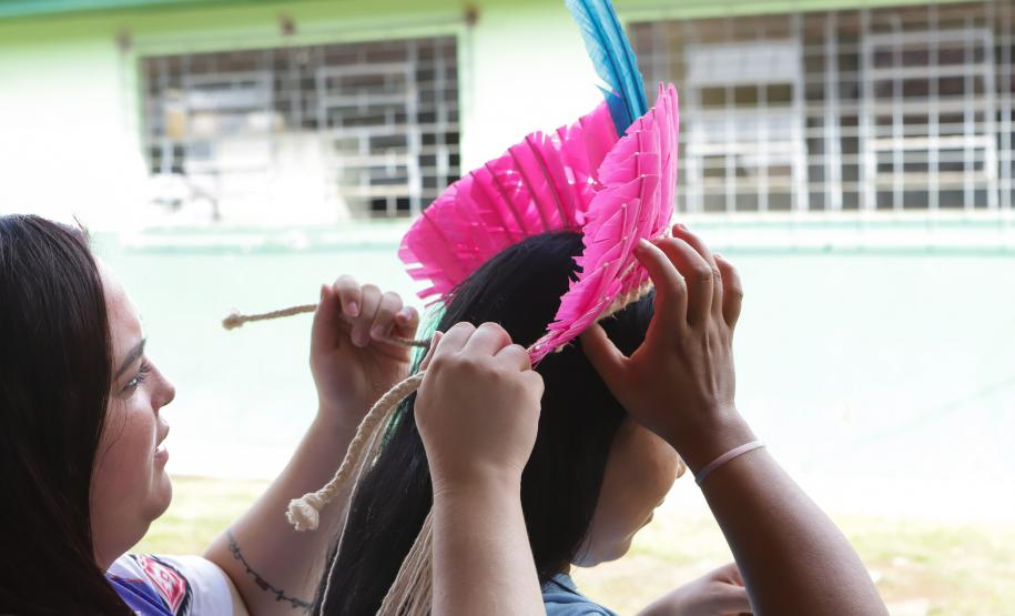Manoel Ribas, 02 de fevereiro do 2023 - O governador Carlos Massa Ratinho Junior entregou na manhã desta quinta-feira as obras de ampliação no Colégio Estadual Indígena Cacique Gregório Kaekchot, na terra indigina Ivaí.