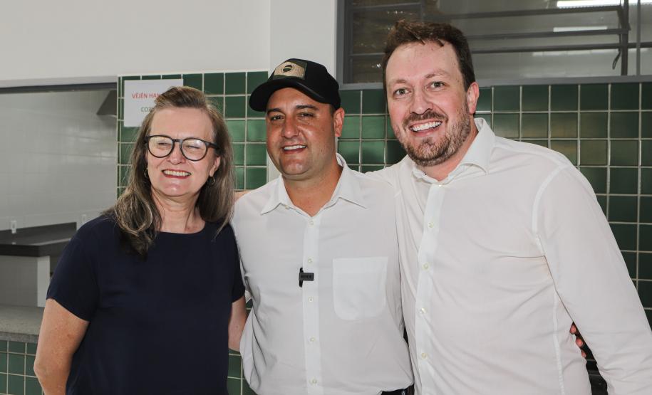 Manoel Ribas, 02 de fevereiro do 2023 - O governador Carlos Massa Ratinho Junior entregou na manhã desta quinta-feira as obras de ampliação no Colégio Estadual Indígena Cacique Gregório Kaekchot, na terra indigina Ivaí.