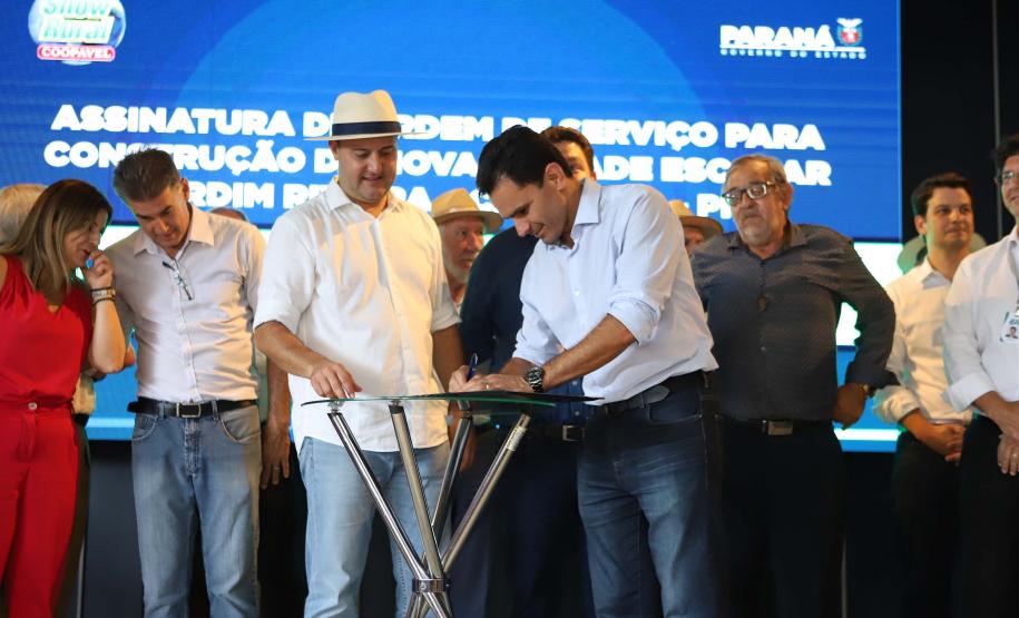 Governador libera construção de colégio em Cascavel que vai atender 1,5 mil alunos