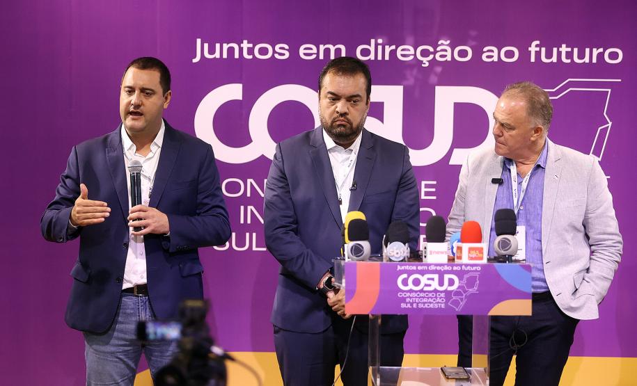 Ratinho Junior reforça importância da integração entre o Sul e Sudeste no 7º encontro do Cosud