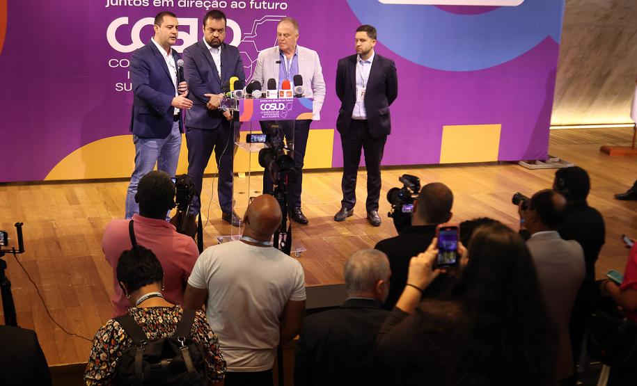 Ratinho Junior reforça importância da integração entre o Sul e Sudeste no 7º encontro do Cosud