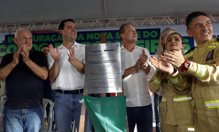Governador inaugura sede do Corpo de Bombeiros e libera novos investimentos para Ivaiporã