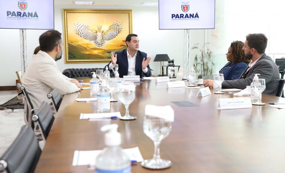 Governador Carlos Massa Ratinhos Junior recebe a Ministra da Cultura Margareth Menezes