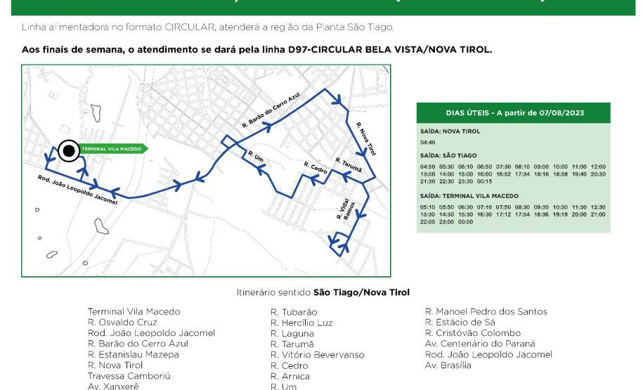 Novo Terminal de Piraquara será inaugurado no dia 5; veja as mudanças nas linhas de ônibus
