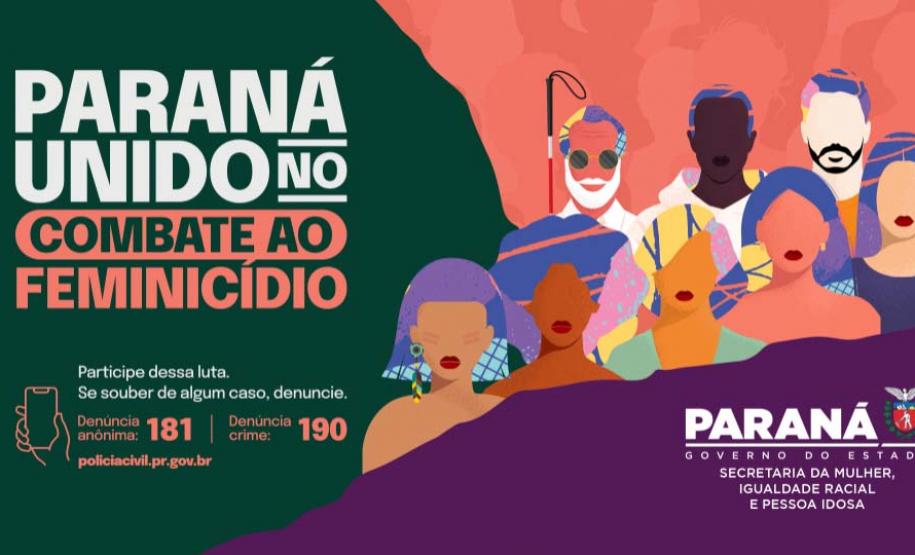 a conscientização, Estado lança campanha estadual de combate ao feminicídio