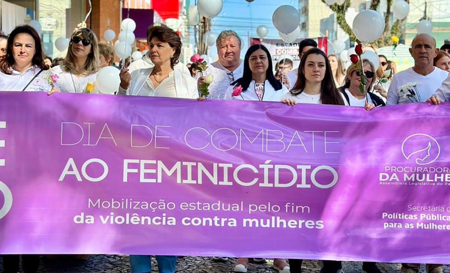GUARAPUAVA - 22 - 07- 2023 - programação da Campanha Paraná Unido no Combate ao Feminicídio