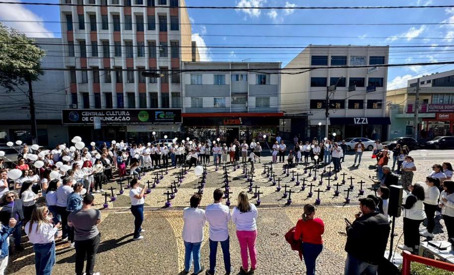 GUARAPUAVA - 22 - 07- 2023 - programação da Campanha Paraná Unido no Combate ao Feminicídio
