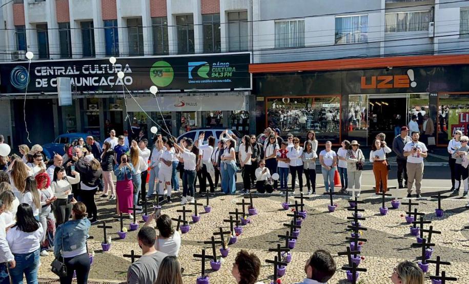 GUARAPUAVA - 22 - 07- 2023 - programação da Campanha Paraná Unido no Combate ao Feminicídio