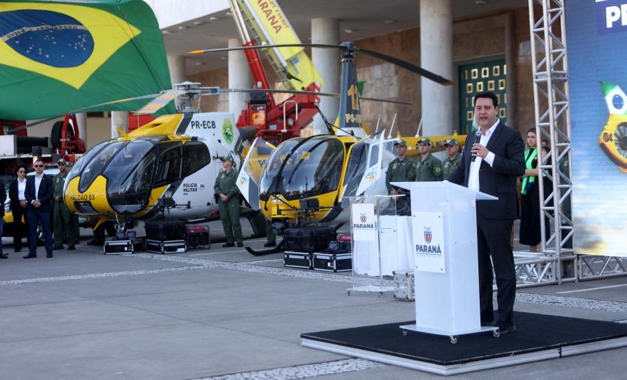 Projeto Falcão reforça policiamento do Paraná com helicópteros superequipados