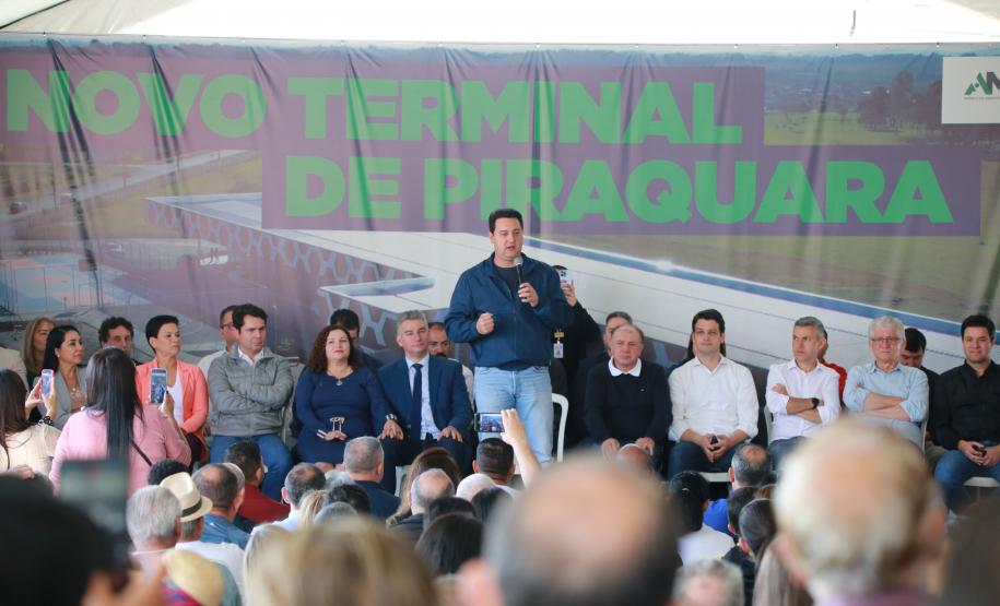 Mais moderno e quatro vezes maior: governador inaugura novo terminal de Piraquara