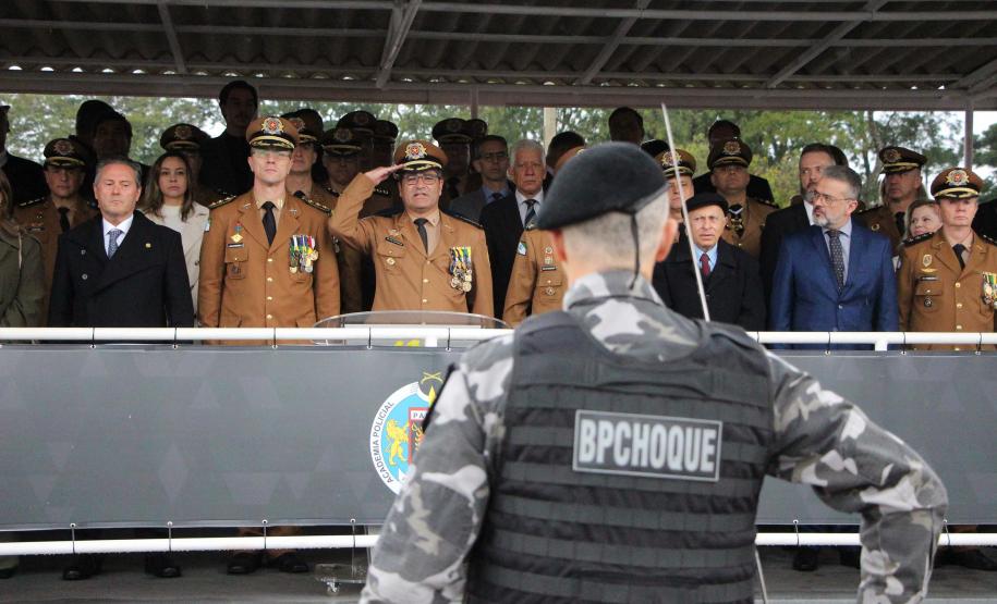 Polícia Militar do Paraná comemora 169 anos com solenidade no Guatupê