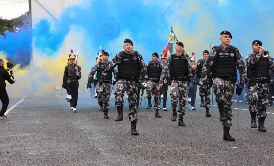 Polícia Militar do Paraná comemora 169 anos com solenidade no Guatupê