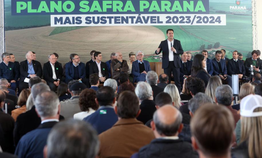 Governador lança Plano Safra do Paraná com R$ 54,3 bilhões, maior da história do Estado