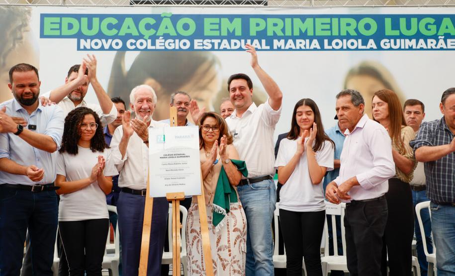 Governador inaugura escola estadual com capacidade para 900 estudantes em Ortigueira