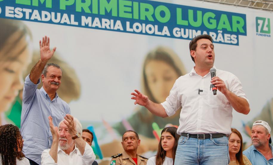 Governador inaugura escola estadual com capacidade para 900 estudantes em Ortigueira